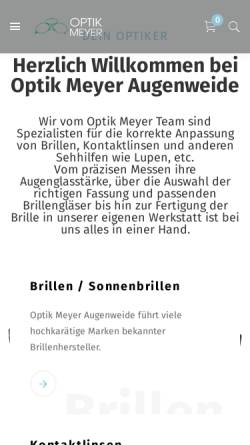 Vorschau der mobilen Webseite o-m-a.net, Optik Meyer Augenweide