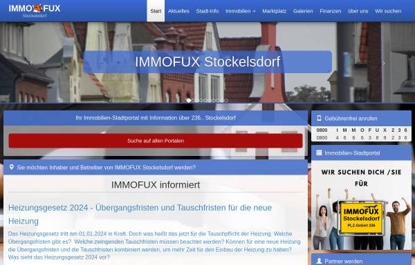 Vorschau von www.immofux-stockelsdorf.de, 0800 Immofux GbR
