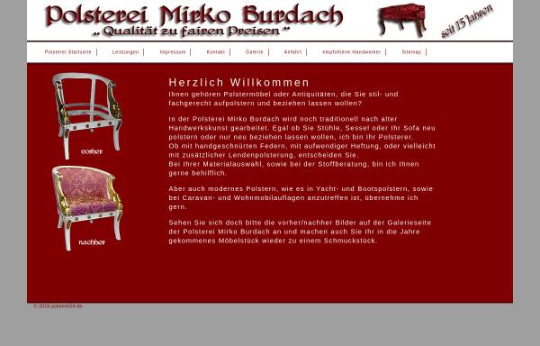 Vorschau von www.polsterei24.de, Polsterei Mirko Burdach