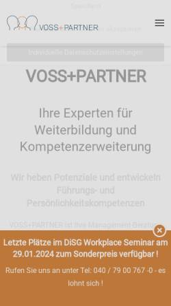 Vorschau der mobilen Webseite voss-training.de, Voss+Partner GmbH