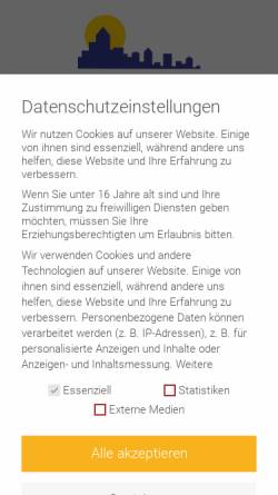 Vorschau der mobilen Webseite hautstadt.de, Almirall Hermal GmbH