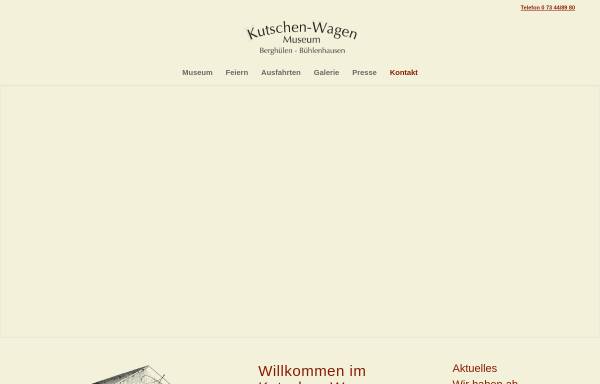 Vorschau von www.kutschen-wagen.de, Bühlenhausen, Kutschen- Wagen Museum