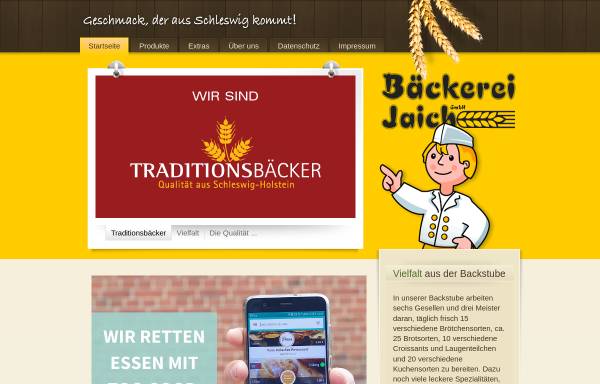 Vorschau von www.baeckerei-jaich.de, Bäckerei Jaich GmbH