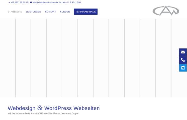 Vorschau von www.christian-arthur-wenke.de, C.A.W. Webdesign und Internetkonzepte
