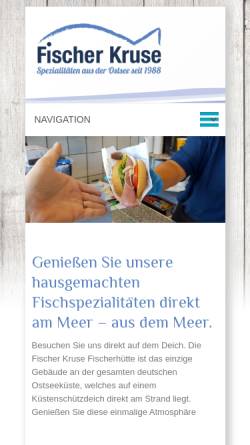 Vorschau der mobilen Webseite www.fischer-kruse.de, Fischer Kruse Schönberg UG