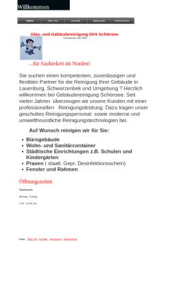 Vorschau der mobilen Webseite www.dirkschoensee.de, Gebäudereinigung Dirk Schönsee
