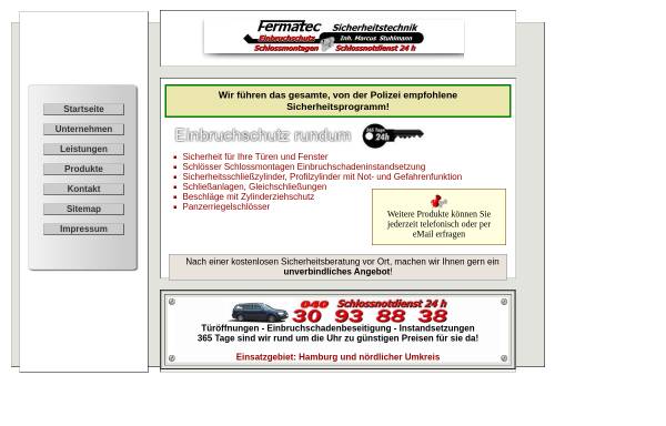 Vorschau von www.fermatec.de, Fermatec Sicherheitstechnik
