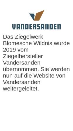 Vorschau der mobilen Webseite www.zbw-klinker.de, Ziegelwerk Blomesche Wildnis Heinrich Pollmann jun. KG