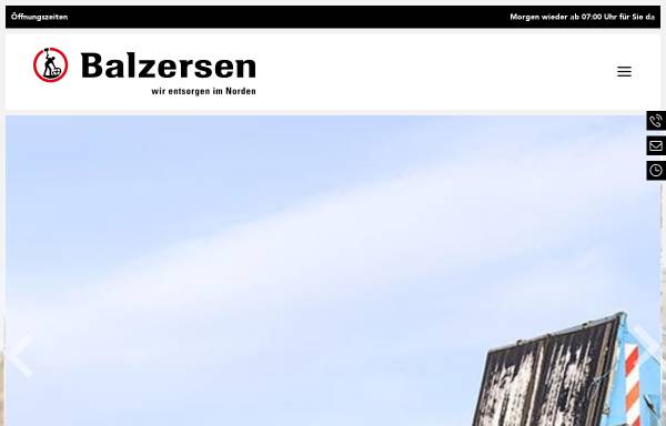 Vorschau von www.entsorgung-balzersen.de, Bauschutt Balzersen