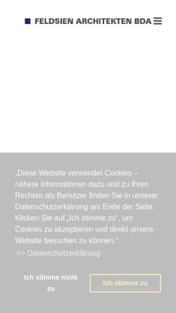 Vorschau der mobilen Webseite www.feldsien.de, Architekten Feldsien