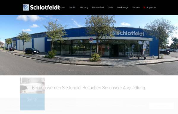 Vorschau von www.schlotfeldt.de, Schlotfeldt Stahl- und Sanitärfachgroßhandel
