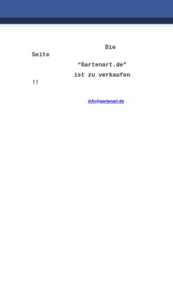 Vorschau der mobilen Webseite www.gartenart.de, Wolfgang Kabbe - Haus- und Gartenpflege