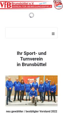 Vorschau der mobilen Webseite www.vfb-brunsbuettel.de, VfB Brunsbüttel Sparte Boxen