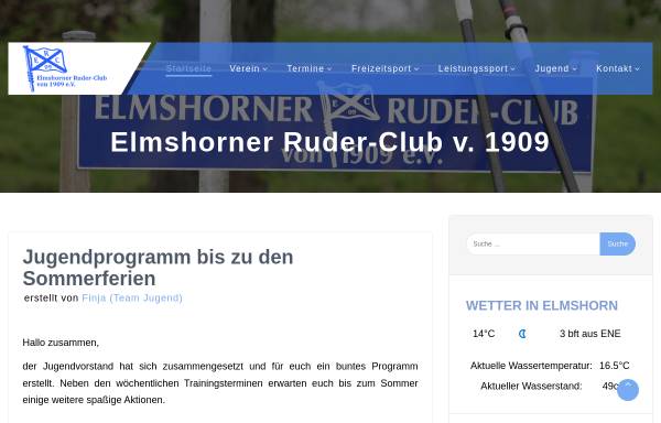 Vorschau von www.erc09.de, Elmshorner Ruder-Club von 1909 e.V.