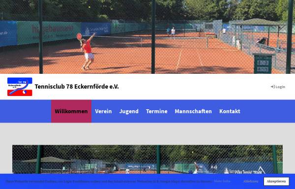 Vorschau von www.tc78-eckernfoerde.de, Tennisclub '78 Eckernförde e. V.