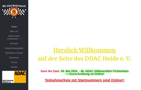 Vorschau von www.ddac-heide.de, Dithmarscher Automobil Club Heide e. V.
