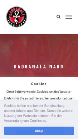 Vorschau der mobilen Webseite www.kadgamala.de, Kadgamala Organisation e.V.