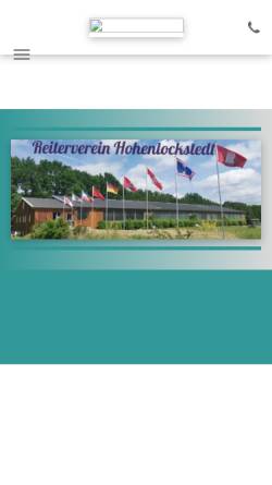 Vorschau der mobilen Webseite www.reiterverein-hohenlockstedt.de, Reiter- und Rennverein Lockstedter Lager und Umgebung e.V.