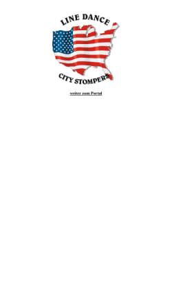 Vorschau der mobilen Webseite www.citystompers.de, Line Dance City Stompers e.V.