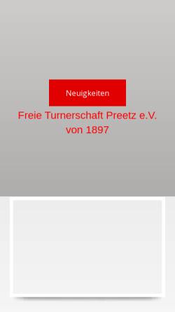 Vorschau der mobilen Webseite www.ft-preetz.de, Freie Turnerschaft Preetz e.V.von 1897