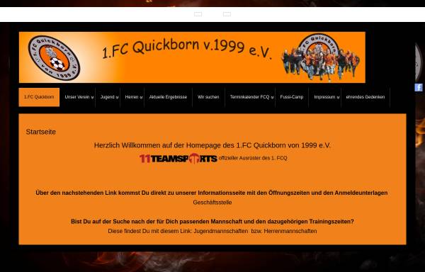Vorschau von www.fc-quickborn.de, 1. FC Quickborn v. 1999