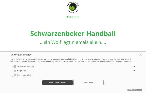 Vorschau von www.schwarzenbeker-handball.de, Handballabteilung des TSV Schwarzenbek