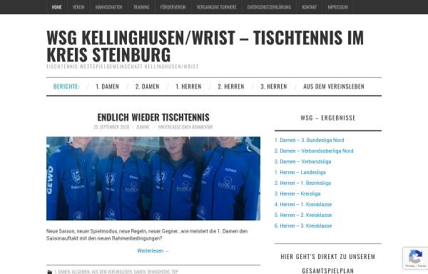 Vorschau von www.wsg-kellinghusen-wrist.de, WSG Kellinghusen/Wrist