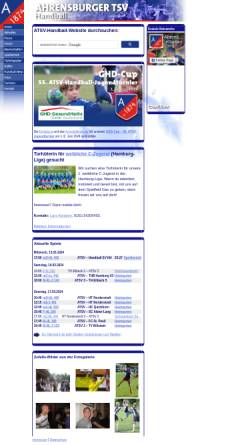 Vorschau der mobilen Webseite www.atsv.de, Ahrensburger TSV