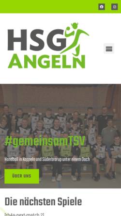 Vorschau der mobilen Webseite www.sueder-handball.de, TSV Süderbrarup