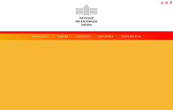 Vorschau von www.kirchenmusik-dresden.de, Hochschule für Kirchenmusik Dresden