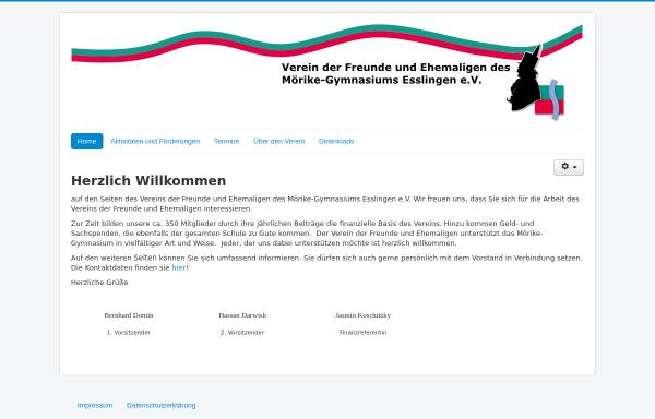 Vorschau von www.moerike-vdf.de, Verein der Freunde des Mörike-Gymnasiums