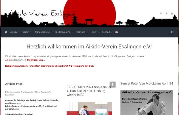 Vorschau von www.aikido-esslingen.de, Aikido-Verein Esslingen e.V.