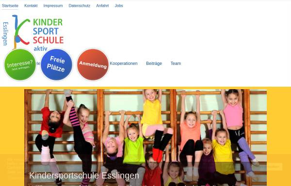 Vorschau von www.kiss-esslingen.de, KiSS Kinder Sportschule Esslingen
