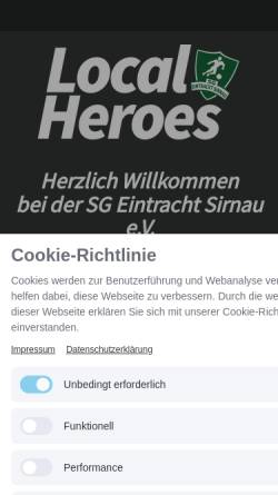 Vorschau der mobilen Webseite www.sge-sirnau.de, SG Eintracht Sirnau