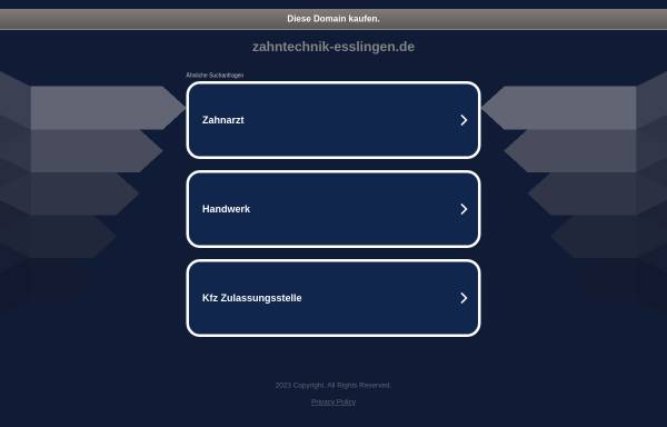 Vorschau von www.zahntechnik-esslingen.de, Dentallabor Bullinger und Scholz
