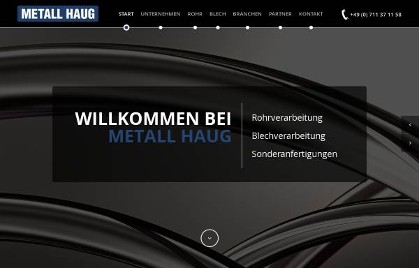 Vorschau von www.metall-haug.de, Metall Haug GmbH