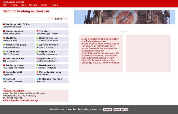 Vorschau von www.freiburg-im-netz.de, Freiburg-im-Netz