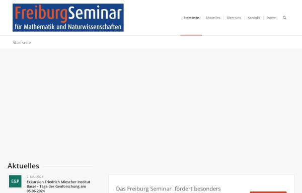 Vorschau von freiburg-seminar.de, Freiburg-Seminar für Mathematik und Naturwissenschaften