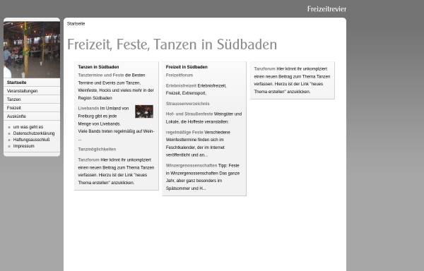 Vorschau von www.freizeitrevier.de, Freizeitrevier Südbaden