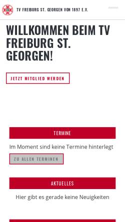 Vorschau der mobilen Webseite www.tvstg.de, TV St. Georgen