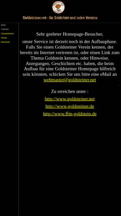Vorschau der mobilen Webseite www.goldsteiner.net, Goldsteiner.net