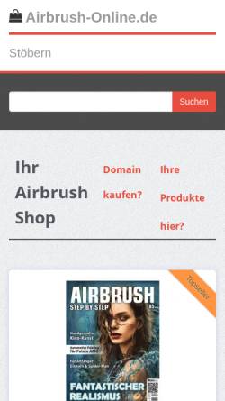 Vorschau der mobilen Webseite airbrush-online.de, Airbrush - Stammtisch Heilbronn