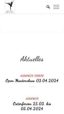 Vorschau der mobilen Webseite www.ballettschule-haal-heilbronn.de, Ballettschule Münch