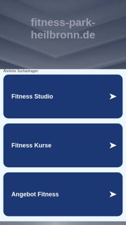 Vorschau der mobilen Webseite www.fitness-park-heilbronn.de, Fitness-Park-Heilbronn