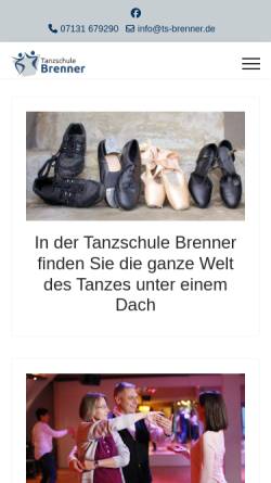 Vorschau der mobilen Webseite www.ts-brenner.de, Tanzschule Brenner
