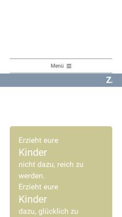 Vorschau der mobilen Webseite www.zappelino.de, zappelino.de