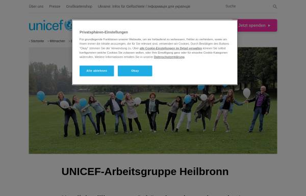 Vorschau von www.heilbronn.unicef.de, UNICEF-Arbeitsgruppe Heilbronn