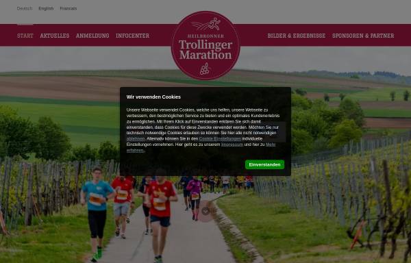 Vorschau von www.trollinger-marathon.de, Heilbronner Trollinger-Marathon