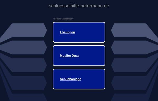 Vorschau von www.schluesselhilfe-petermann.de, Schlüsselhilfe Petermann GmbH