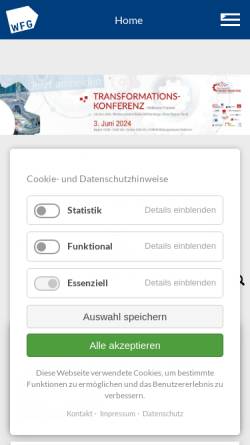 Vorschau der mobilen Webseite wfgheilbronn.de, Wirtschaftsförderung Heilbronn